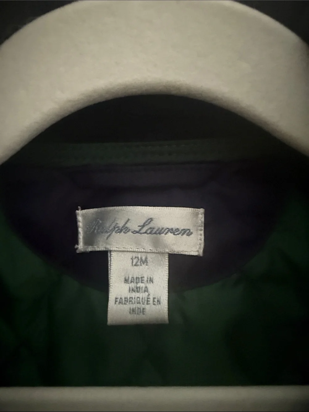 Ralph Lauren Quilted Navy Jacket Baby boy 12 months